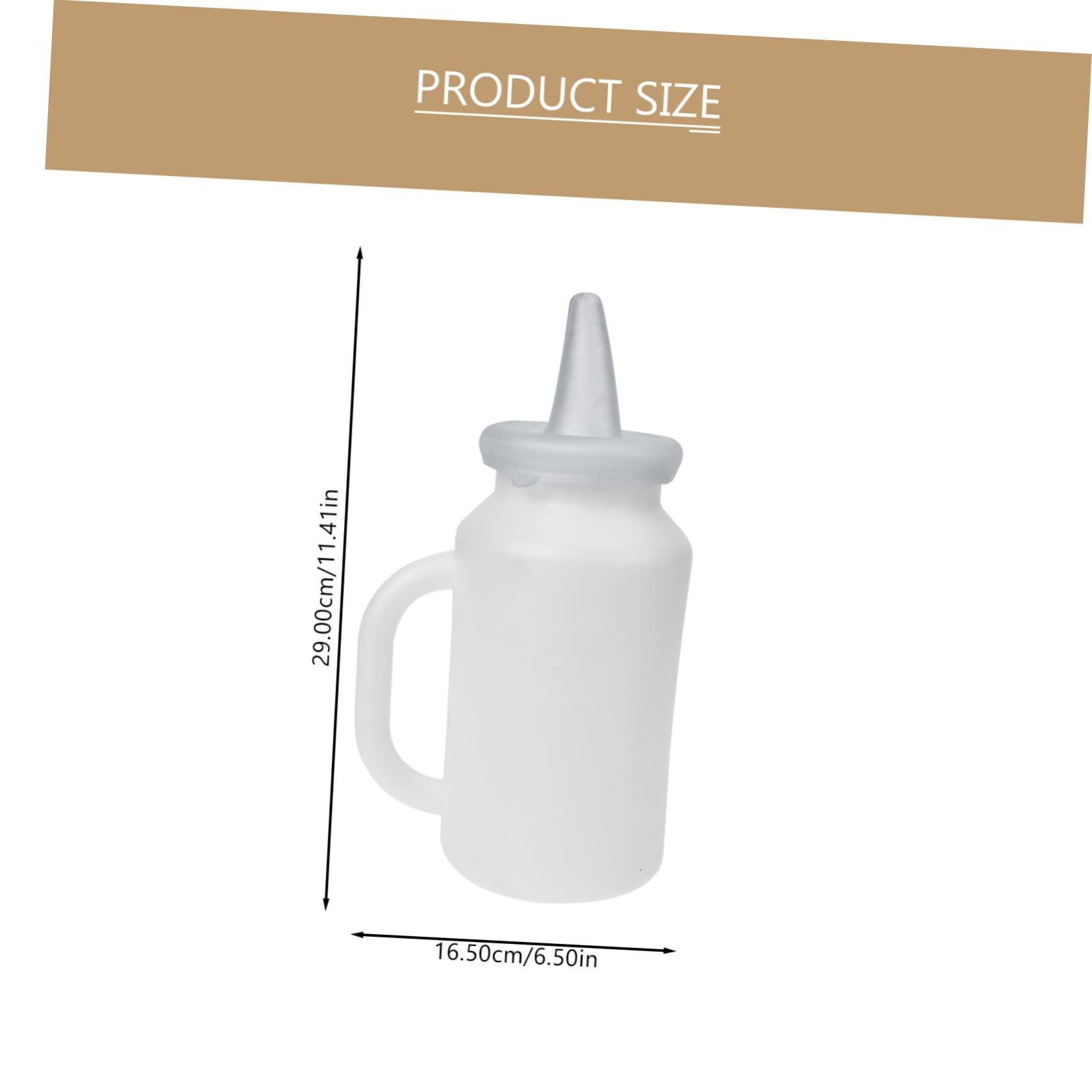 balacoo Silicone Calf Milk Bottle Set Reusable Pet Nursing Bottle for Dogs Cats Rabbits