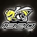 Neonetics Scat Pack 1320 Dragpack Angry Bee Dodge Ultra Slim Wall Lamp Sign-Black, Yellow Logo with White LED Lights, Measures 20 inch by 13 inch by 3/8 inch Thick ? 7LEDSP, Black, White, Yellow