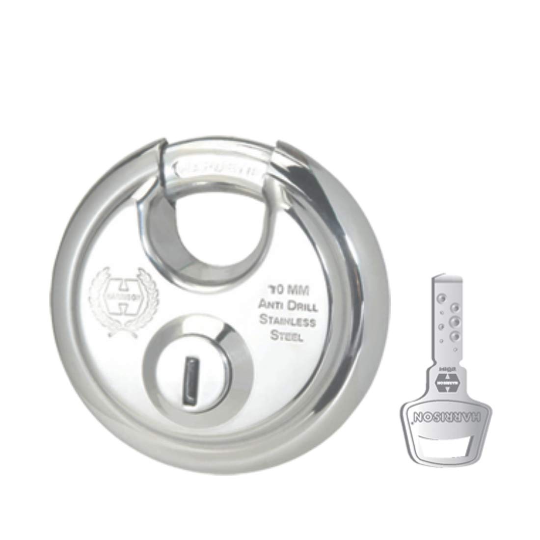 Harrison 0404 Stainless Steel 12 Pins Padlock with 4 Keys Silver, Polished Finish, Door Lock, Shutter Lock, Godown Lock (B07HKJHZMD) Amazon Price History, Amazon Price Tracker