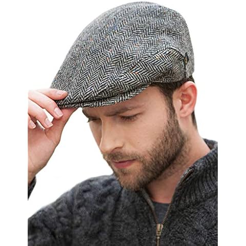 Mucros Weavers Irish Trinity Flat Cap for Men, Newsboy Hat (XX-Large, Color 1) Cover