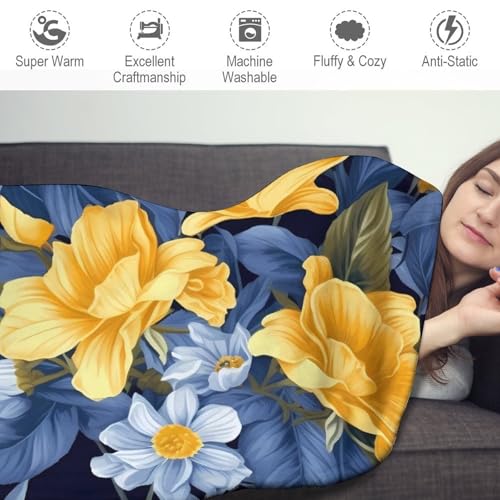 Couverture de plage ronde 150cm en microfibre de coton jaune - 4