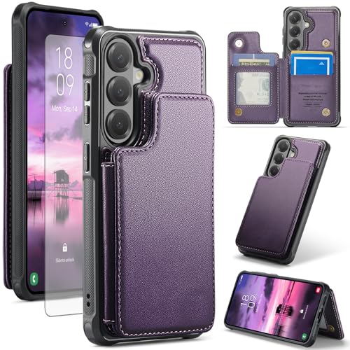 Funda Samsung S26 con bloqueo RFID anticaídas y tarjetero integrado Asuwish