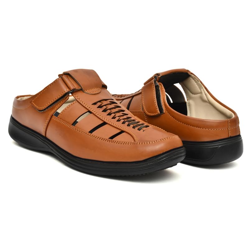 Image of Restroad Men's Synthetic Leather Sandals