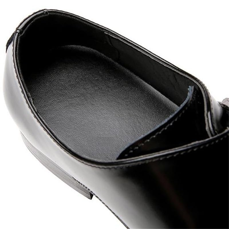 Business Leather Shoes British Gentleman's Shoes Low-Cut Buckle Gradient Design Suitable for Weddings Offices4