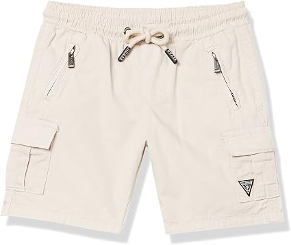 Amazon.com: GUESS Pantalones cortos de sarga de gabardina con bolsillo tipo  cargo para niño : Ropa, Zapatos y Joyería