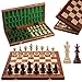 Produktbild Master Of Chess Professional Turnier Nr. 7 Holzschachspiel Wettbewerb Gewichtete Staunton Große Schachfiguren & 50 cm Eingelegtes Faltschachbrett Mahagoni & Bergahorn