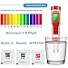 MiKoSoRu Digital pH Meter, 4 in 1 Meter with ATC, pH/TDS/EC/Temp Function, 0.01 Resolution High Accuracy 0-14.0 Range Tester,Water Quality Tester for Drinking Water, Spas and Aquariums Red Grey