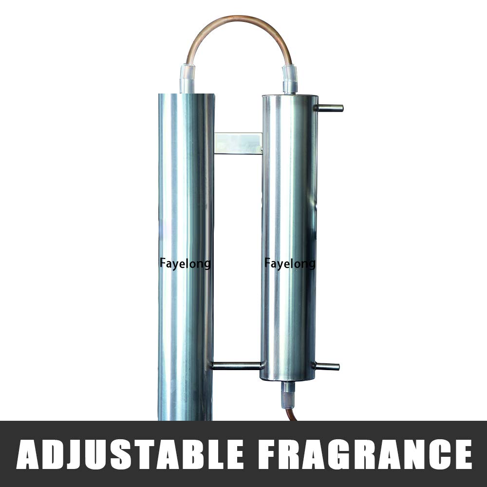 Fayelong Moonshine Still - Kit de destilador de Alcohol de Cobre Rojo de 33L/8 galones de etanol, Vodka, Agua sin Gas, destilador de Alcohol para el hogar (33L/8 galones)