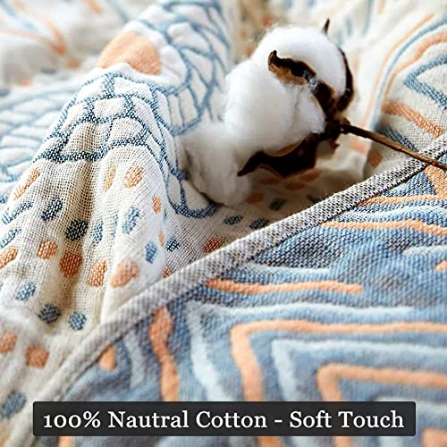 Boho-Cotton-Sofa-Throw-Cover-79-x-90-Inches-Reversible-Sofa-Slipcover-Universal-Couch-Cover-Multi-Functional-Sectional-Sofa-Protector-for-Couch-Recliner-Chair-Bed-Boho-Living-Room-Decor