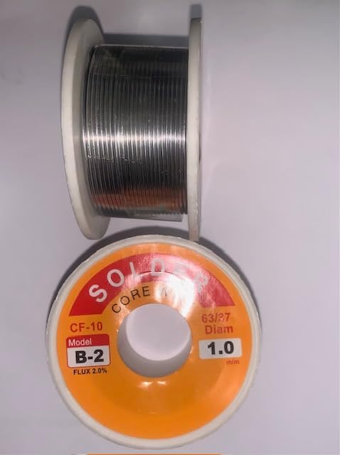 BULK 23 PIECES B-2 1.0 New 100g 1mm Solder Core Wire FLUX 2.0% CF-10 63/37 DIAM Tin Lead Line Rosin Core Soldering Wire Reel 1.0MM B2-1.0