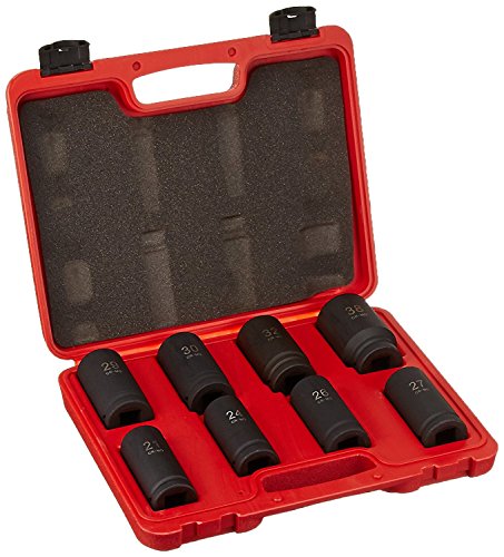 TruePower 8pc 3/4 Metric Heavy Duty Deep Wall Impact Socket Set Too