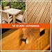POLIBOY Teak Öl - Holzpflegeöl für dunkle Harthölzer - Holzschutz & Farbauffrischung - Ideal für Gartenmöbel - 1x 500ml - Mit Baumwolltuch - Made in Germany
