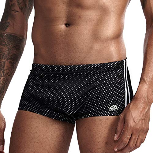 AIMPACT - Bañador para Hombre Negro Negro (X-Large Cover