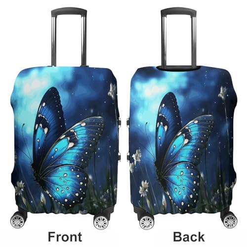 Butterfly Night Travel Luggage Cover Washable Anti-scratch Suitcase Protector Dustproof Protective Cover Case for Wheeled Luggage Fits 19-32 Inch Luggage3