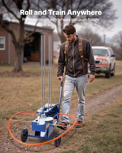 Image of VEVOR Clay Pigeon Thrower, Automatic Skeet and Trap Launcher with Adjustable Angle & Foot Pedal for Clays Throwing Shooting Sports