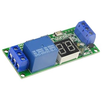 Multifunctional Relay Module DC 5V Trigger Cycle Delay Turn Off and Turn On Display Relay Expansion Plate Load Controlled Relay Timer Switch Module for Industrial Automation Process