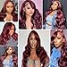 Burgundy Body Wave Bundles 24-28 inch Brazilian Virgin Remy Hair Extensions Double Weft Body Wave Human Hair Weave