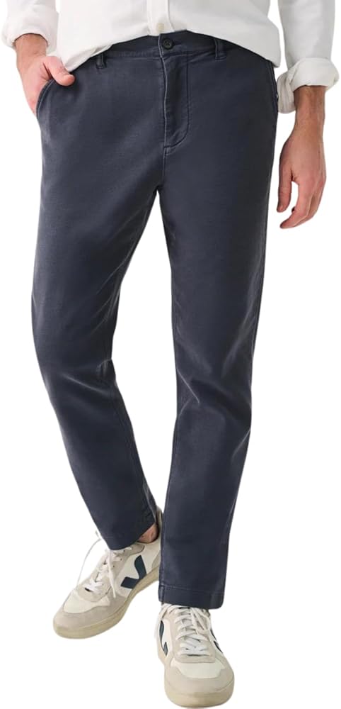 Faherty Men's Stretch Terry Chino- Navy Size 30 at Amazon Men's