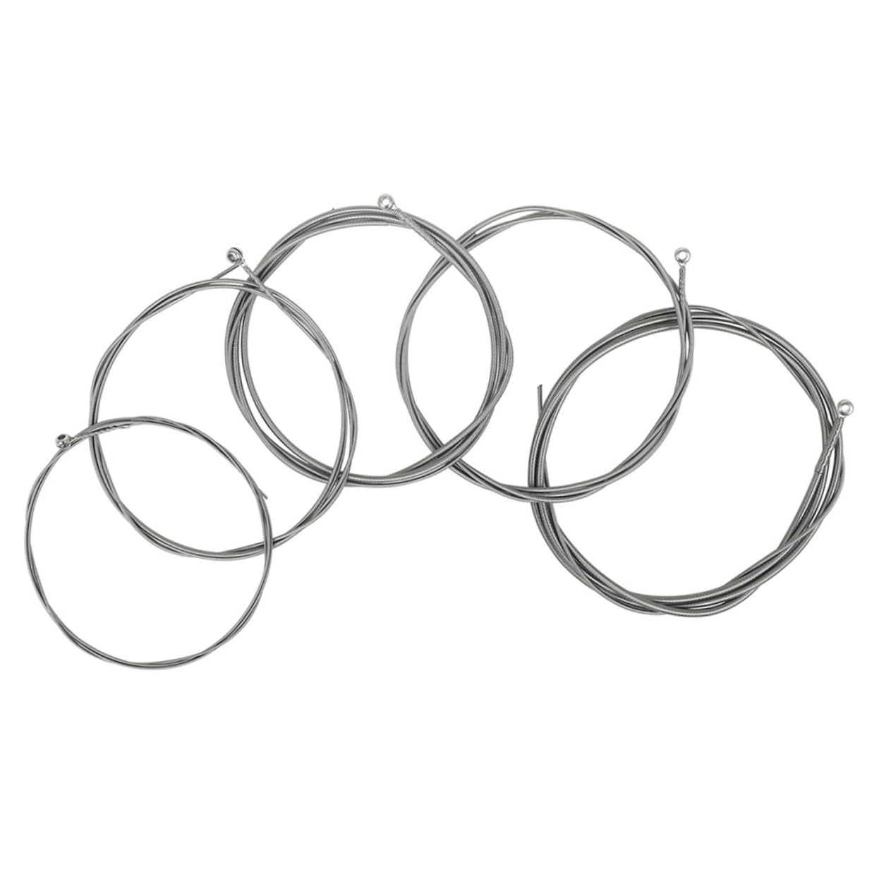 Toyvian 5pezzi Corde per Basso Elettrico in Lega Corde di Ricambio per Strumenti Musicali Avvolte in Metallo Adatte Bassi