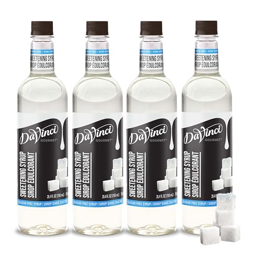 Image of DaVinci Gourmet Sugar-Free Sweetener Syrup, 25.4 Fluid Ounces (Pack of 4)