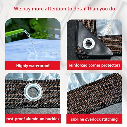 Lonas impermeables exterior transparentes para frenar la lluvia en el balcón 3