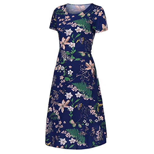 Vestidos de verano negros para mujer, manga estampada, vestido de playa de verano a media pantorrilla, vestidos cortos de invitados de boda para mujer, vestidos de noche del Reino Unido, midi, bohemio