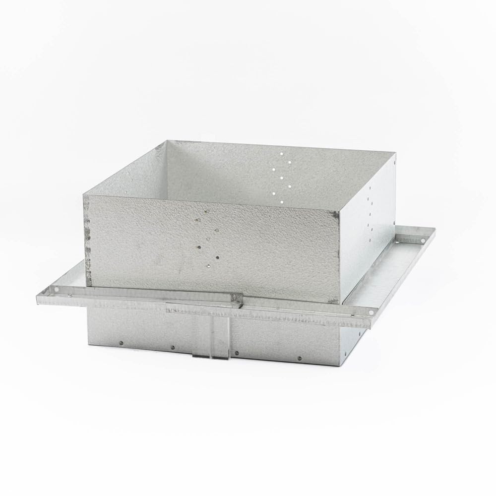 Duravent DuraPlus - Supporto piatto da soffitto con collare di fissaggio, 15,2 cm