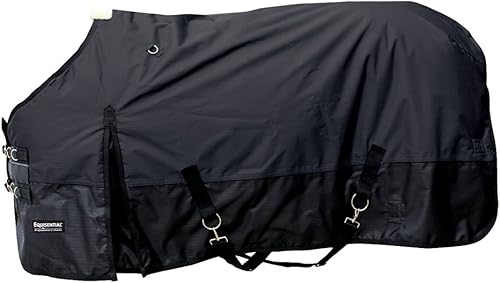 Equisential - Manta de invierno 600D (66 pulgadas, negro)