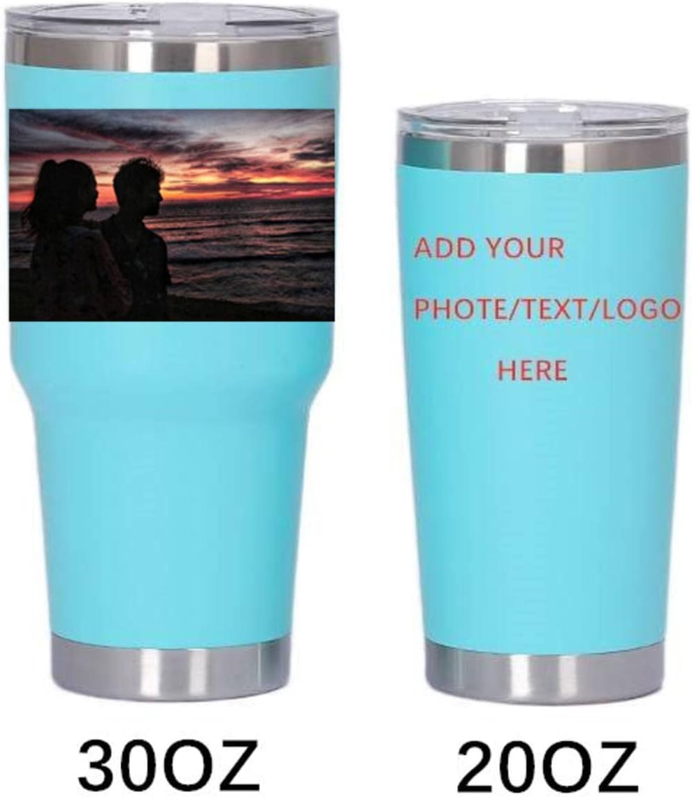 Custom Photo Tumbler Personalized Valentines Day Gifts for Him&Her Insulated Travel Coffee Mug with Any Picture&Text Multiple Color Options 20/30oz - Image 4