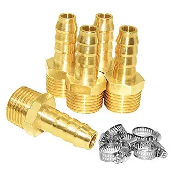 JoyTube 5 Pcs Hose Barb Fittings 5/16