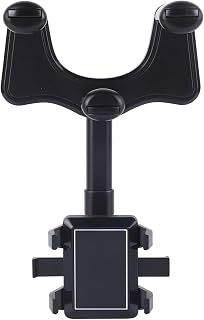 Demeras Car Navigation Holder ABS Car Rearview Mirror Phone Holder Firmly Fixed One Key Installation Avoid Shaking Stylish to Drive