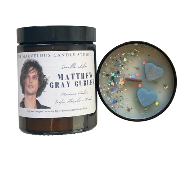 Matthew Gray Gubler Vegan Candles and Wax Melts | Pop Culture Gifts | Celebrity Candles (8oz Candle)