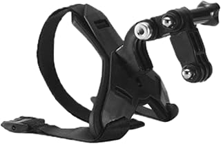 Chapéu de motocicleta com montagem no queixo | Almofada de cinta de queixo antiderrapante e anti-vibração - Suporte de alça de câmera seguro e durável para presente de motocicleta para amigo Pinnkl