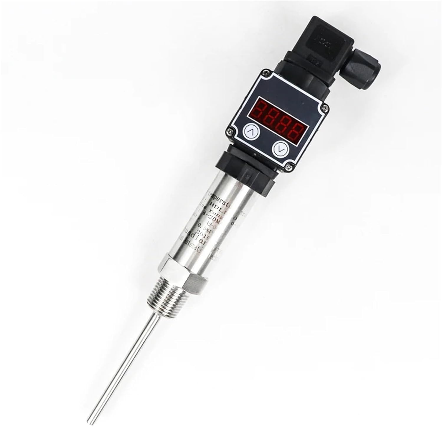 4-20mA Pt100 Liquid Temperature Transmitter Water Temperature Sensor LCD Display(0-400 Celsuis 4-20mA,100mm)