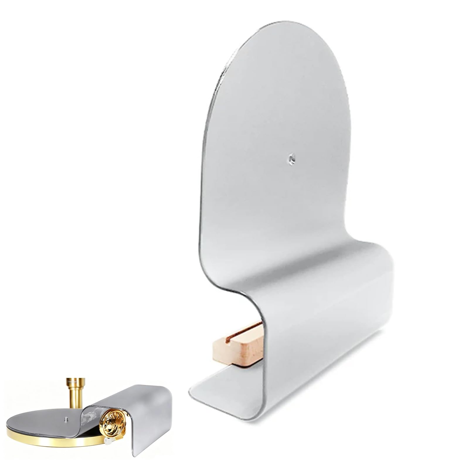 Coperchio antipolvere in acrilico per giradischi, protezione con finitura satinata, leggero (0,9 kg), adatto alla maggior parte dei giradischi con piatto inferiore a 28 cm, funge anche da espositore