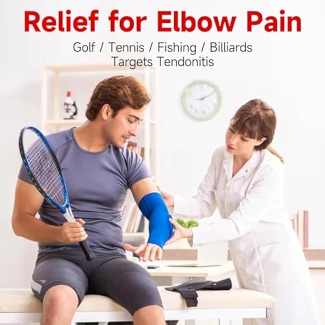 FitBeast Flex Therapy Bar, Tennis Elbow Therapy Bar - Ideal for Relieve Tendonitis Pain & Improve Grip Strength, Fitness Resistance Bar for Golfers Elbow & Tendinitis, Twist Bar for Physical Therapy