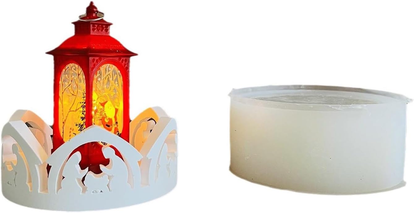 ホルダー高温耐性シリコーン燭台型石膏卓上装飾用信仰飾りクラフト