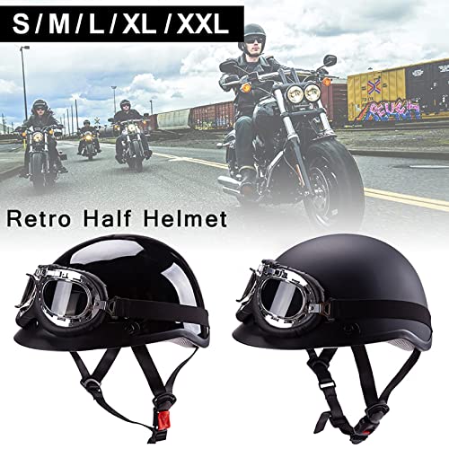 Casque de demi-casque DOT ECE ouvert pour moto hélicoptère et chopper