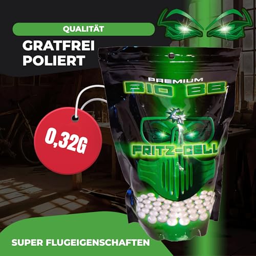 3125 Airsoft Kugeln BBS Bio 6mm 0,32g 3125 Stück Beutel Premium biologisch abbaubar
