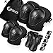 Kids Protective Gear, Knee Pads and Elbow Pads 6 in 1 Set with Wrist Guard and Adjustable Strap for Rollerblading Skateboard Cycling Skating Bike Scooter