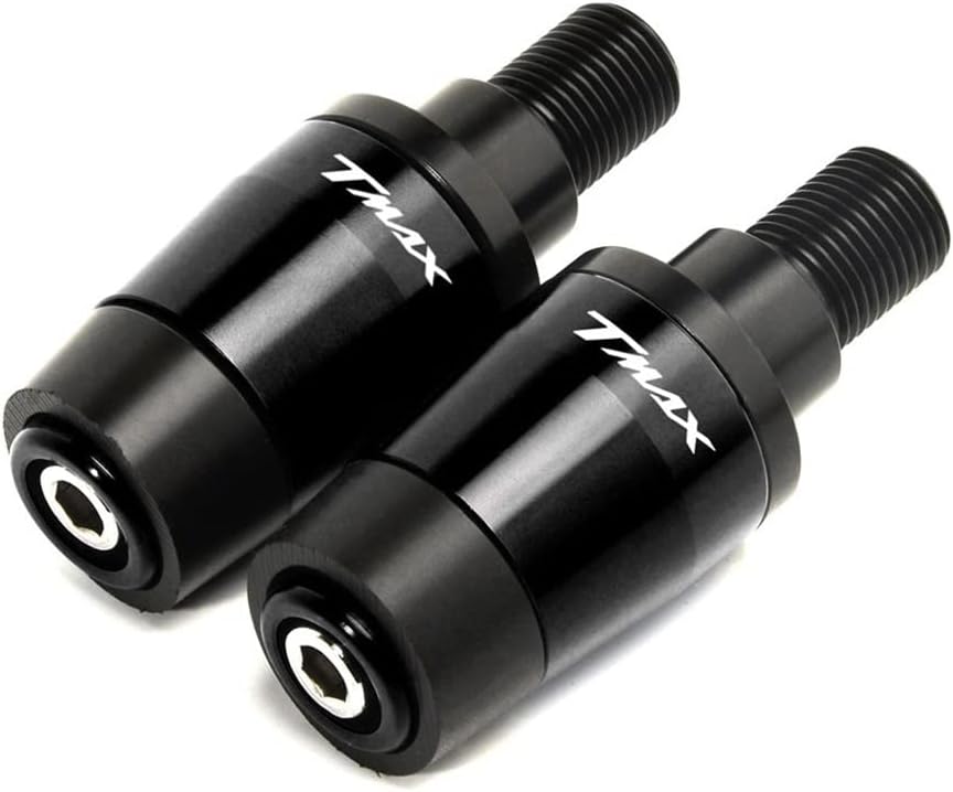 KSHSAA Grips for Yama&ha T-MAX TMAX500 TMAX530 SX DX TMAX560 2008-2020 TMAX Motorcycle Grips Handle Bar Grip Ends Cover Cap Balanced Plugs (Color : Black)