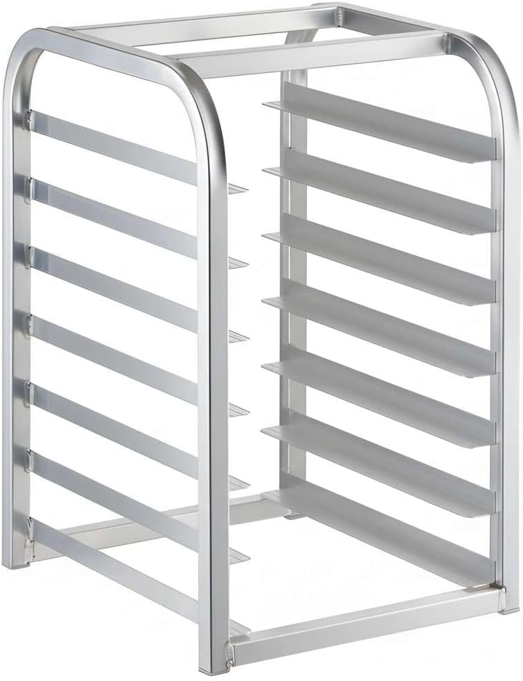 7 Pan Half Size Aluminum Baking Rack – Commercial Kitchen Bun Pan Rack for Cooling NSF