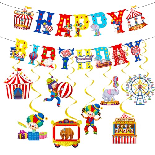 Yoyuspy Circus Theme Decorations Set