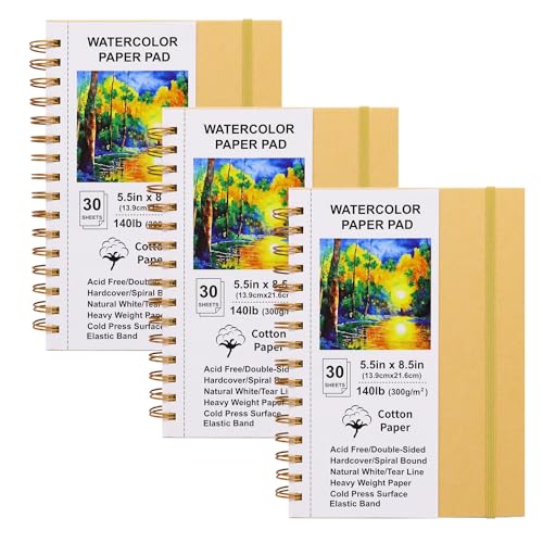 Carnet de croquis à couverture rigide pour peindre l'aquarelle en voyage