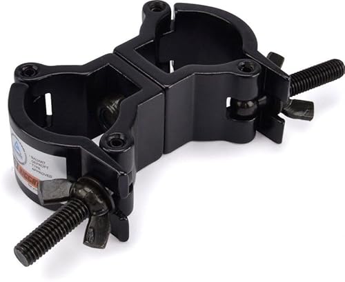 Riggatec Doppelschelle - Swivel Coupler leicht schwarz bis 50 kg (32-35mm)