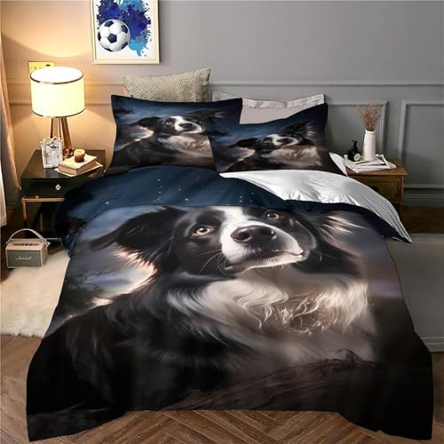 Parure de lit microfibre douce avec fermeture éclair lit double chic - 6