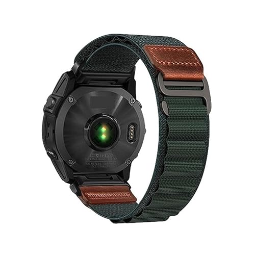�ɓK������Garmin Fenix 8/tactix 8/7���g�����U�[���R�i�C�������[�v�o���h(Dark Green,26mm)