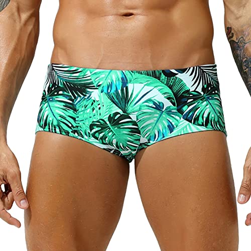 Men's Swim Briefs Bikini Board Surf Boxer Trunks Swimsuits Elastic & Drawstring