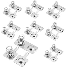 Cutelec 12Pairs Battery Springs AAA Battery Negative to Positive Conversion Spring Contact Nickle Plated 9x9mm