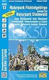UK50-13 Naturpark Fichtelgebirge, östlicher Teil, Naturpark Steinwald: Cheb, Marktredwitz, Selb, Wunsiedel, Tirschenreuth, Schwarzenbach a.d.Saale, ... Karte Freizeitkarte Wanderkarte)
